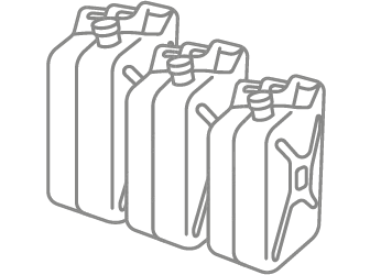 HDPE bottle square shaped